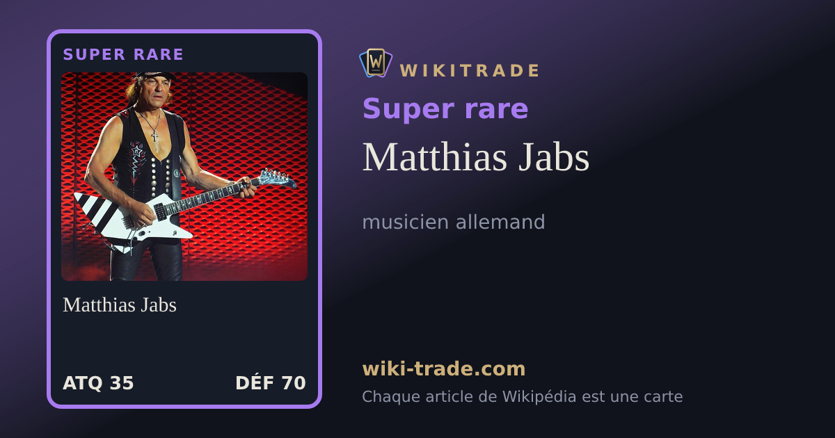 Matthias Jabs — carte Super rare