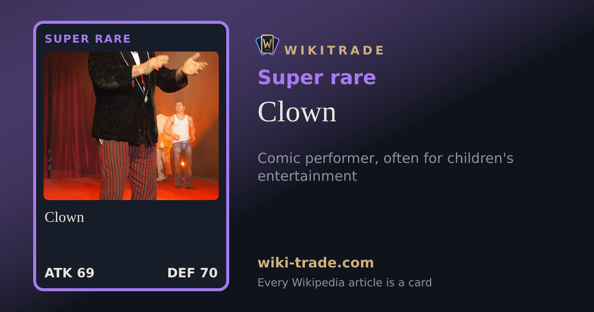 Clown — Super rare card