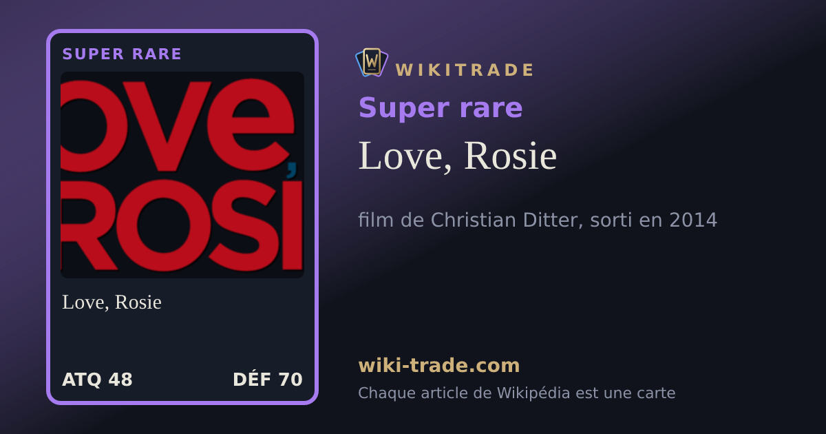 Love, Rosie — carte Super rare