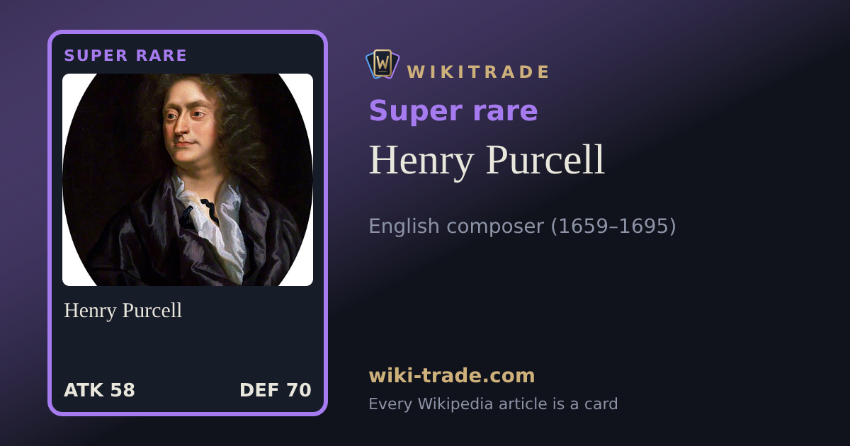 Henry Purcell — Super rare card