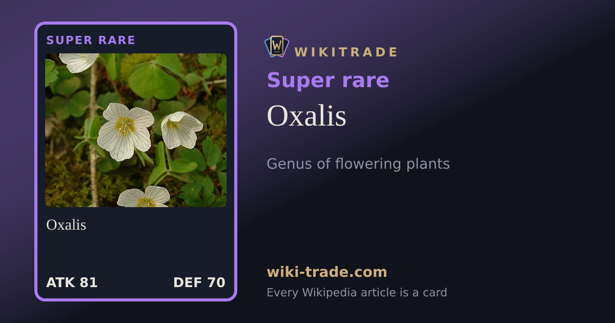 Oxalis — Super rare card