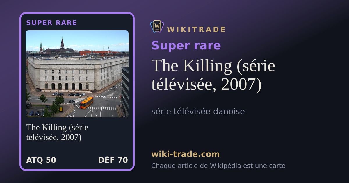 The Killing (série télévisée, 2007) — carte Super rare