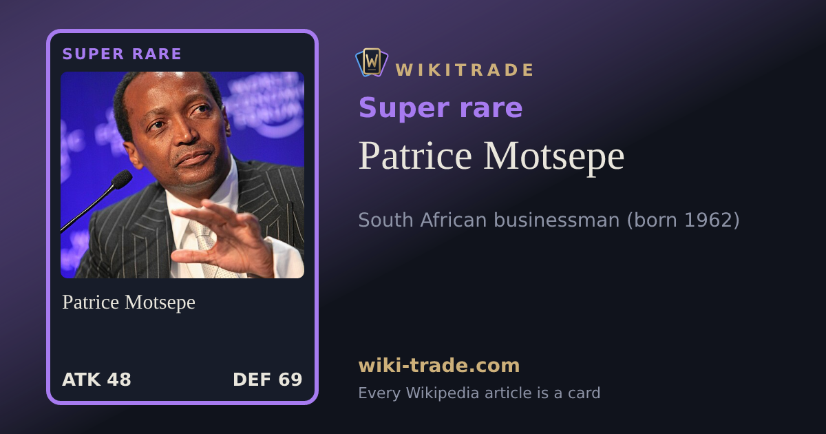 Patrice Motsepe — Super rare card