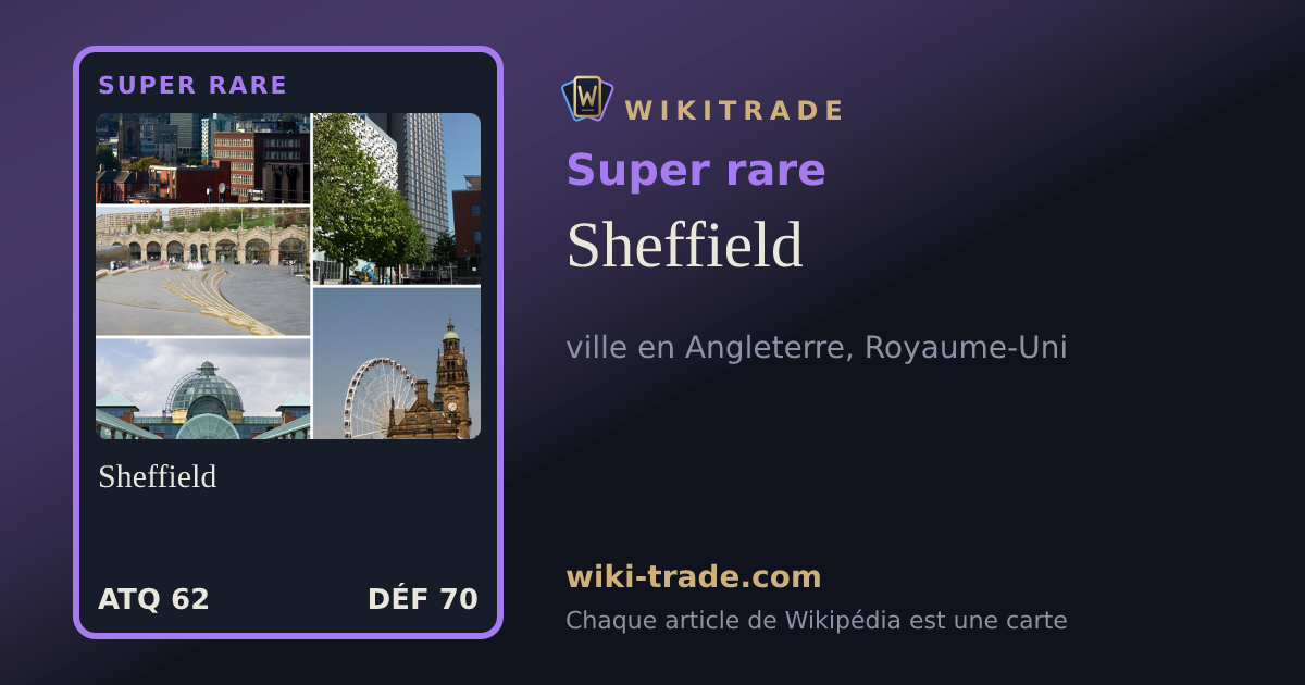 Sheffield — carte Super rare