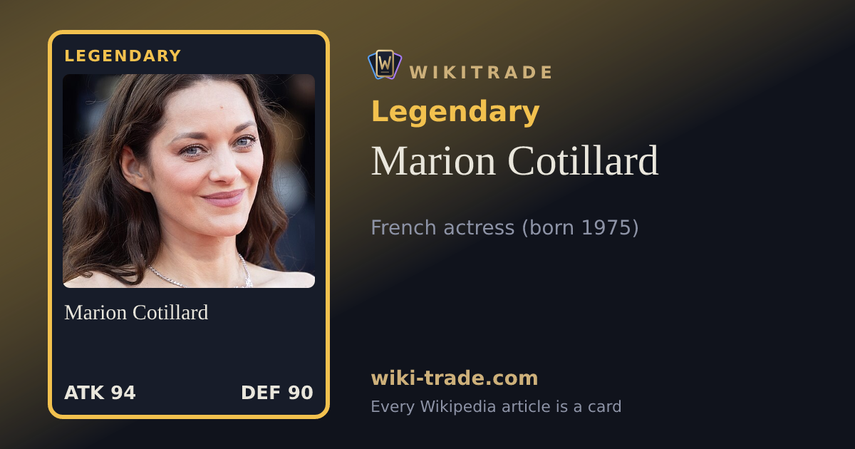 Marion Cotillard — Legendary card