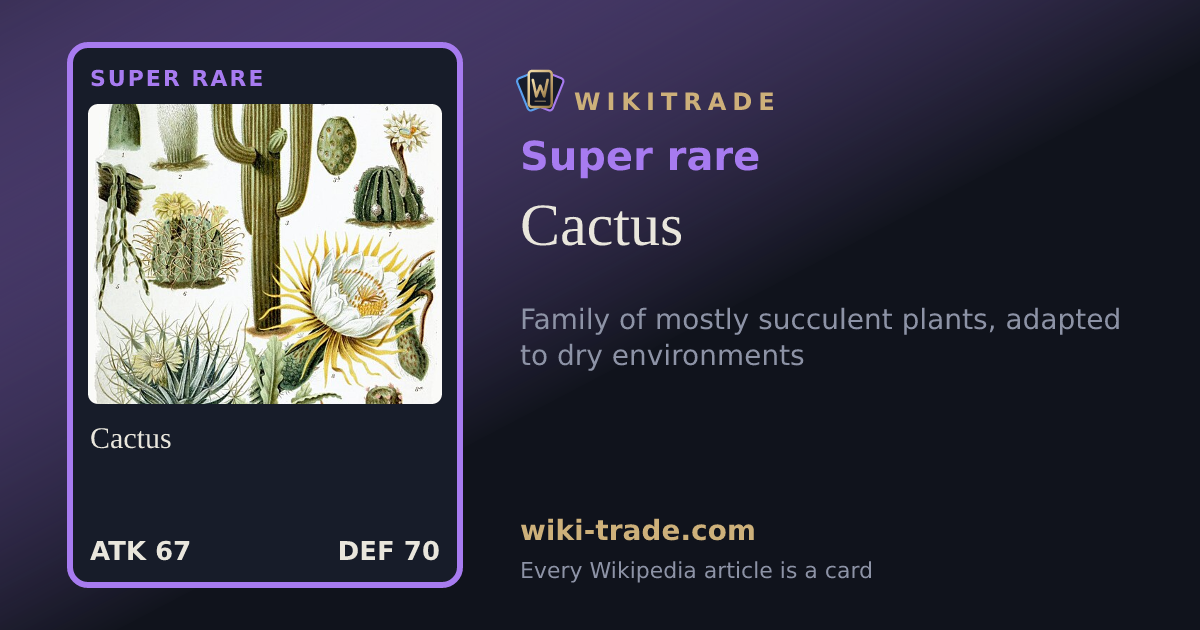 Cactus — Super rare card