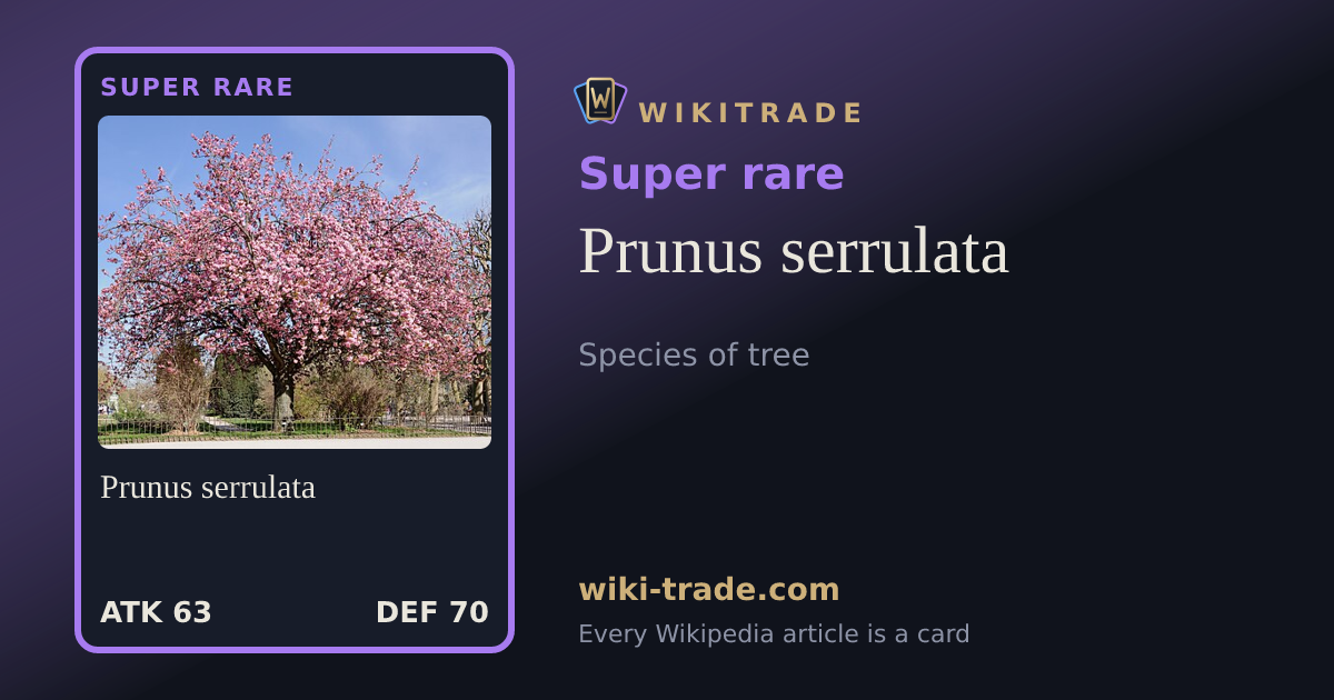 Prunus serrulata — Super rare card