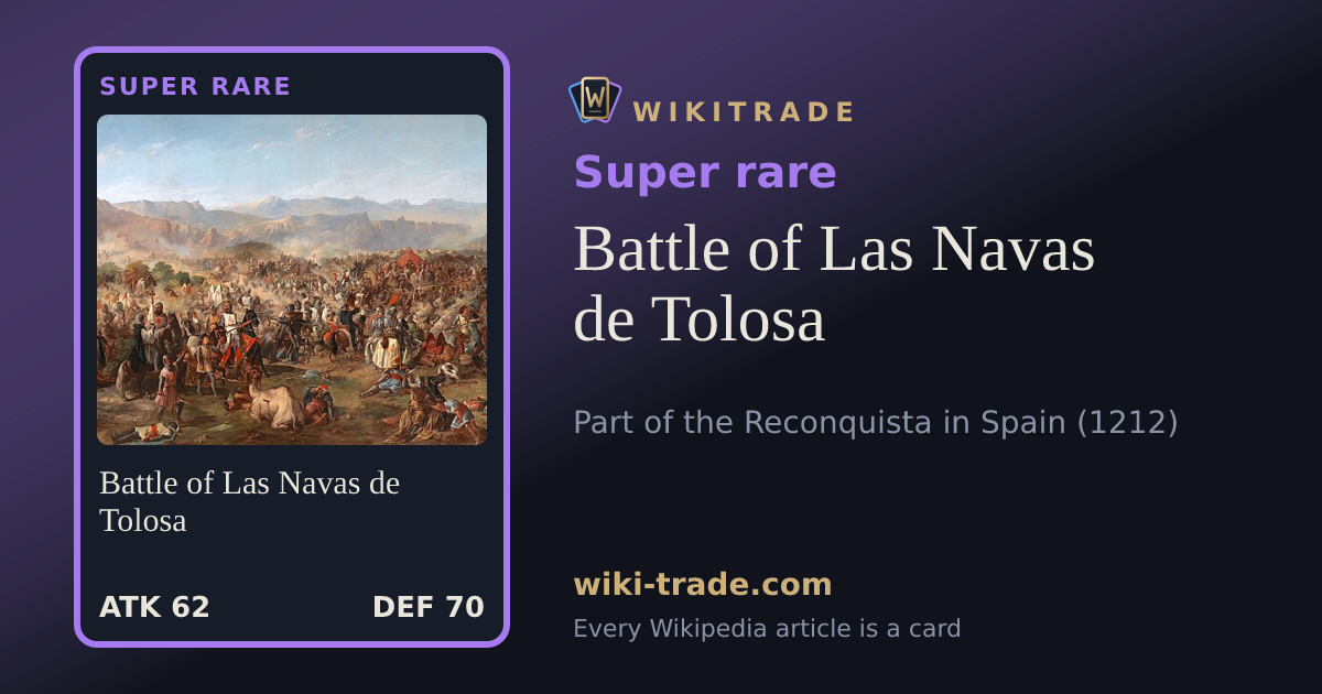 Battle of Las Navas de Tolosa — Super rare card
