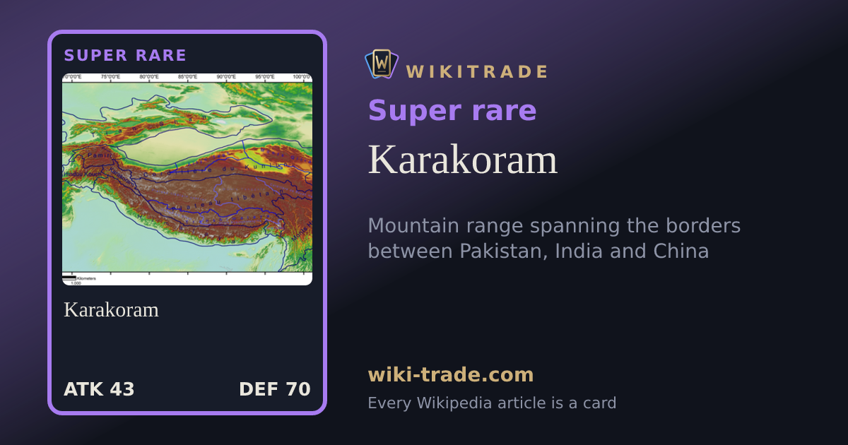 Karakoram — Super rare card