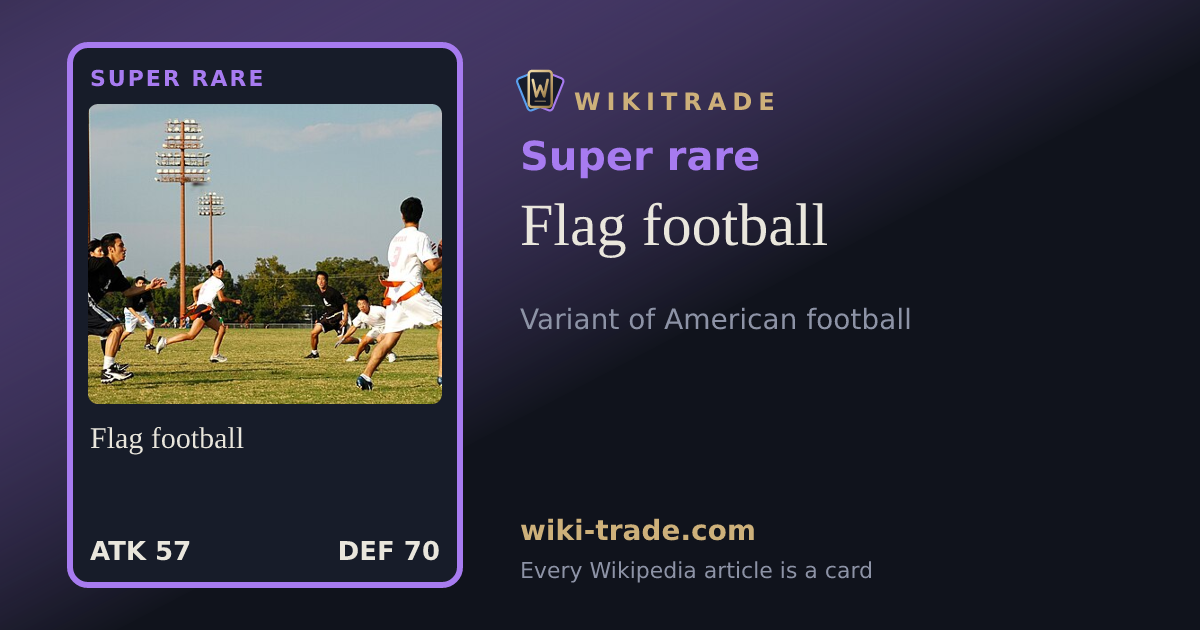 Flag football — Super rare card