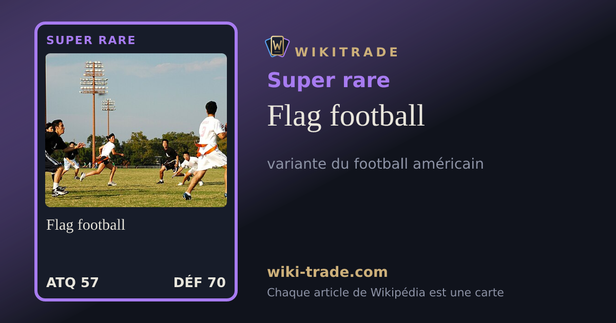 Flag football — carte Super rare