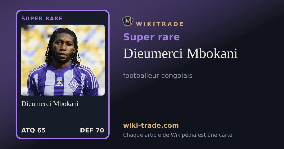 Dieumerci Mbokani — carte Super rare