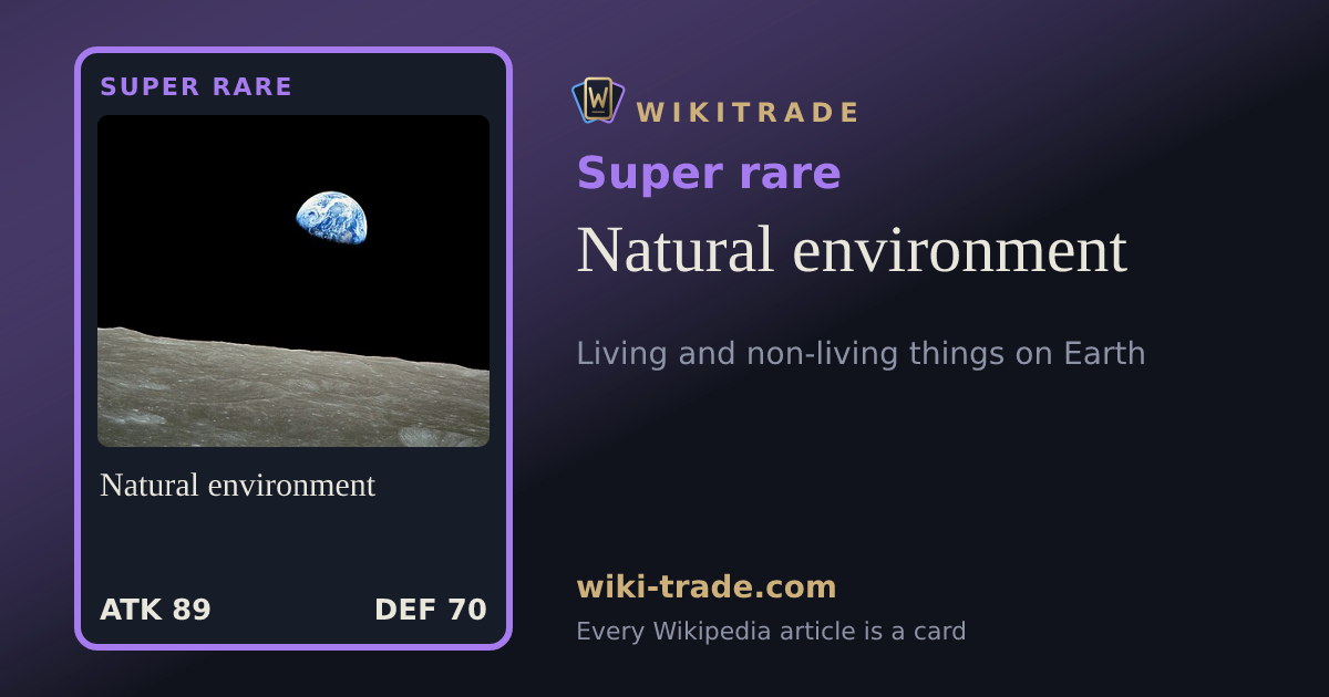 Natural environment — Super rare card