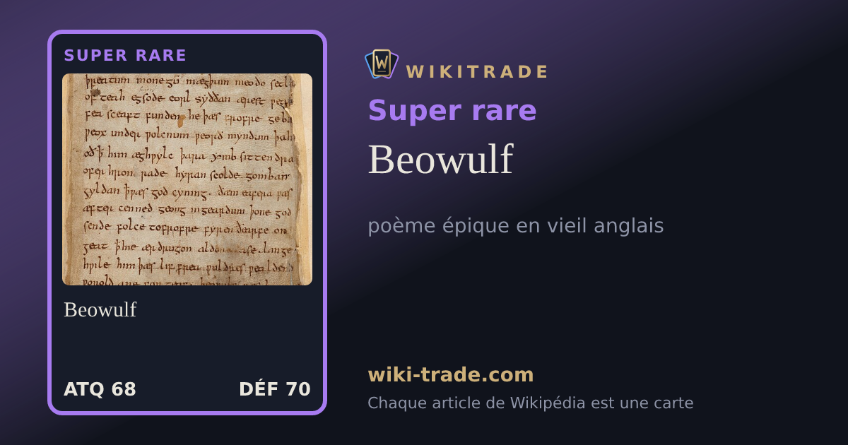 Beowulf — carte Super rare