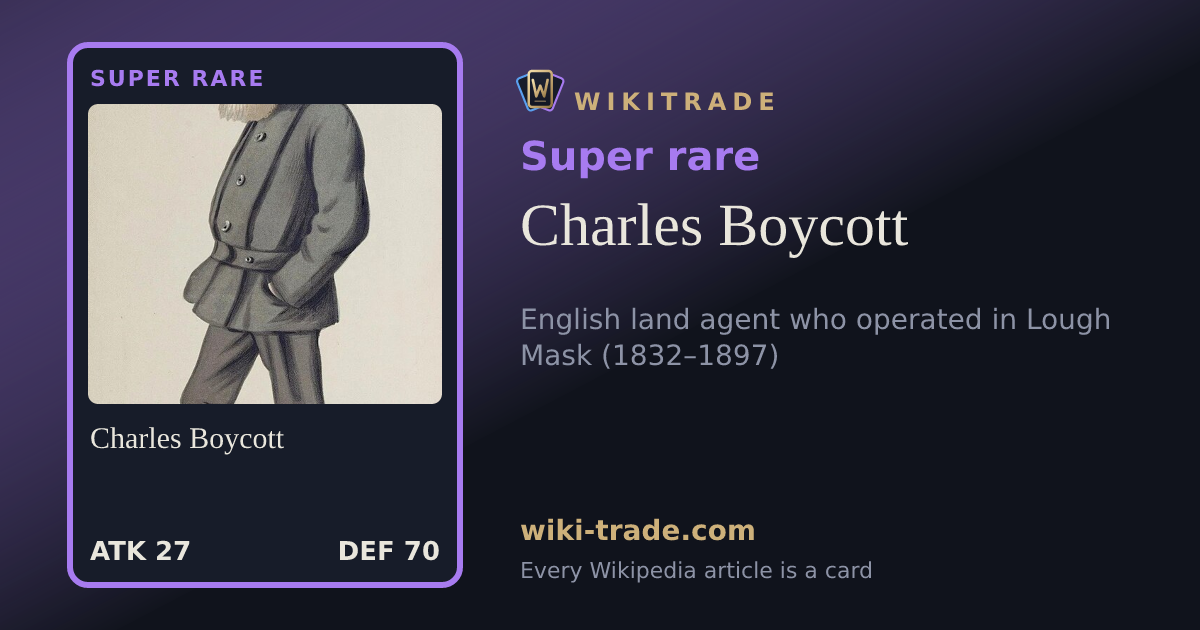 Charles Boycott — Super rare card