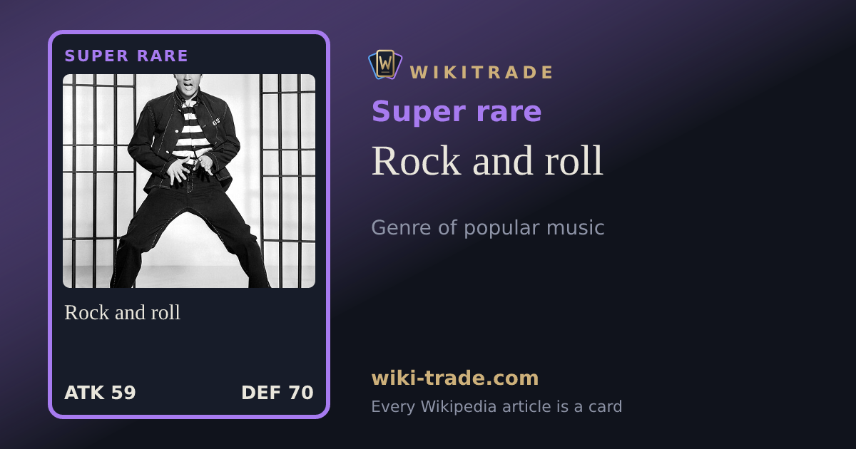 Rock and roll — Super rare card