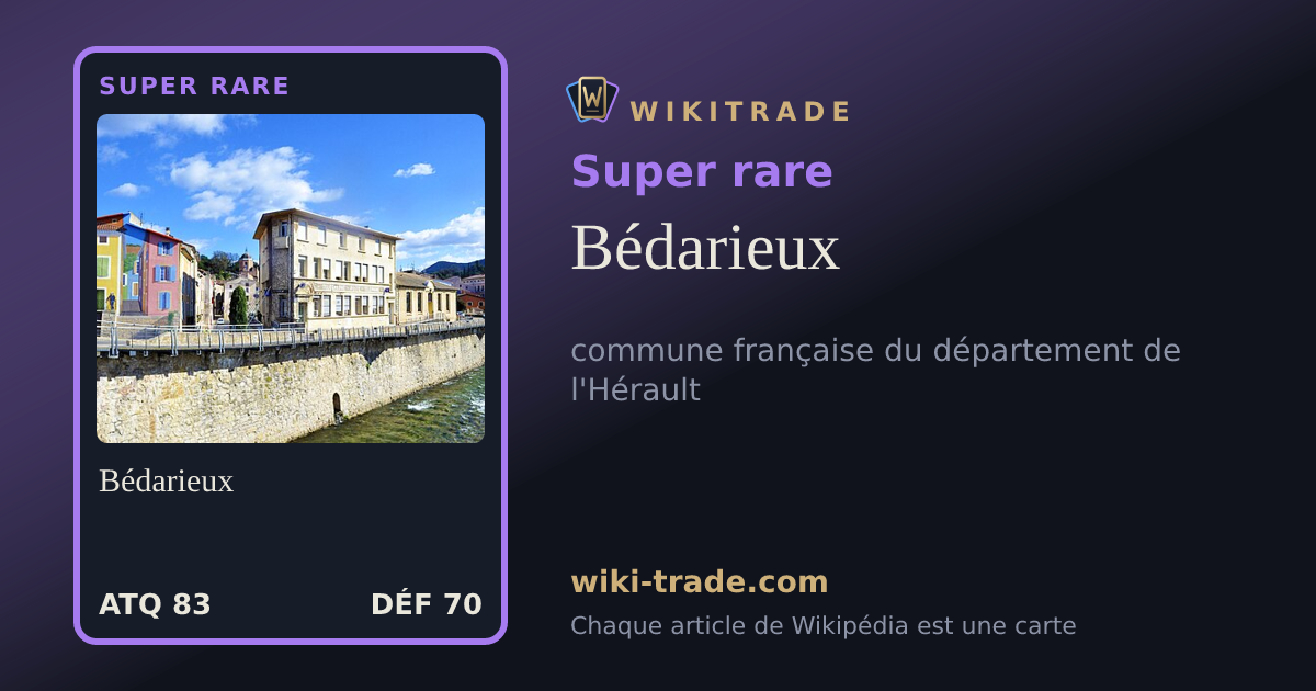 Bédarieux — carte Super rare