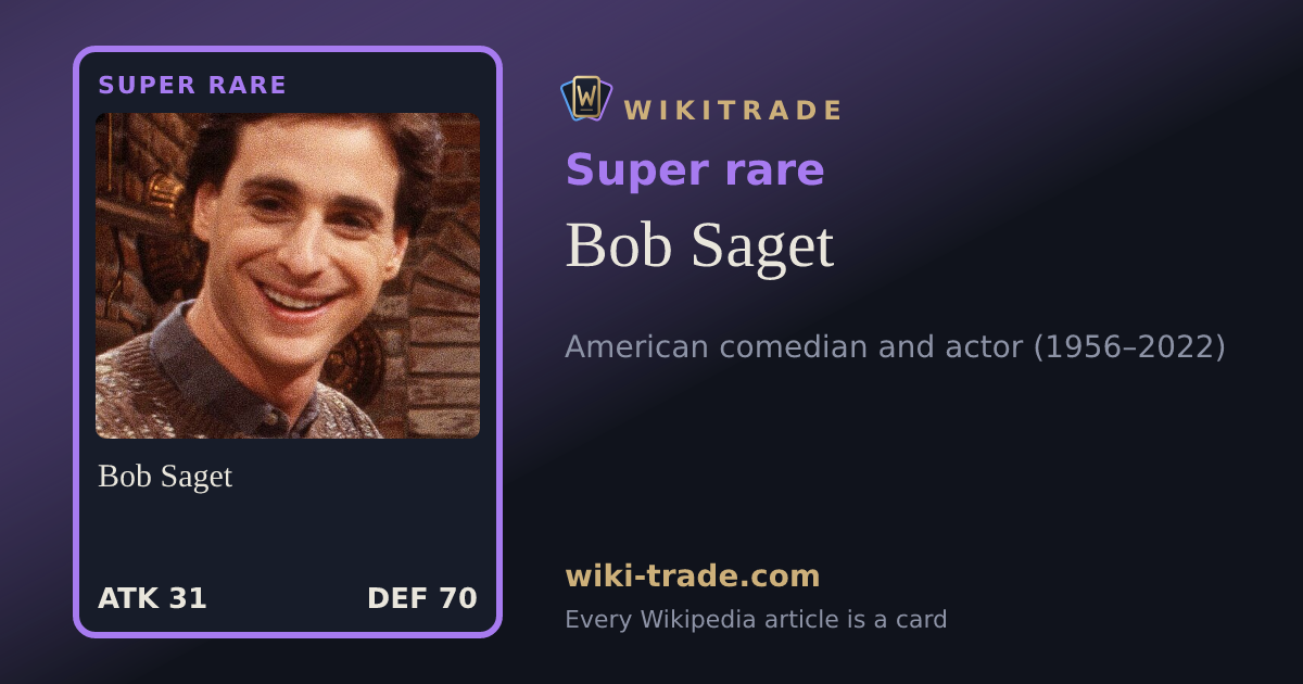 Bob Saget — Super rare card