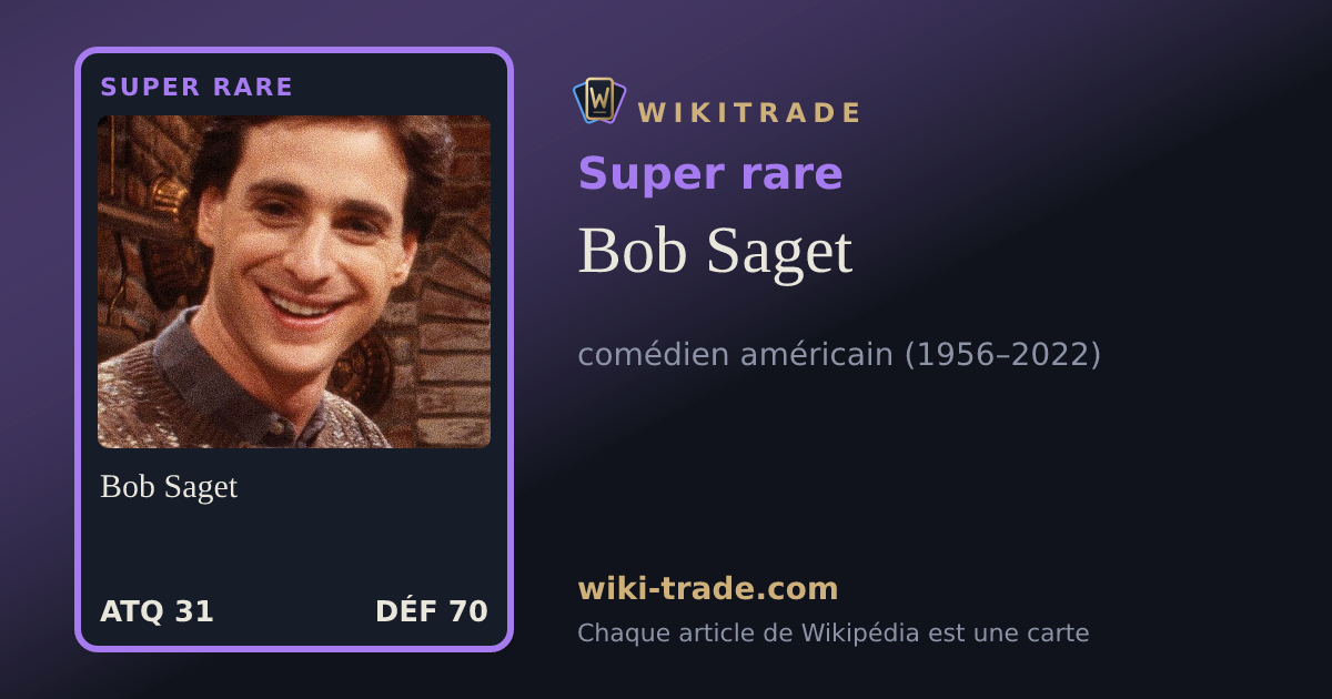 Bob Saget — carte Super rare