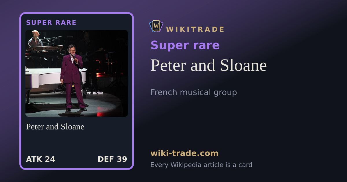 Peter and Sloane — Super rare card