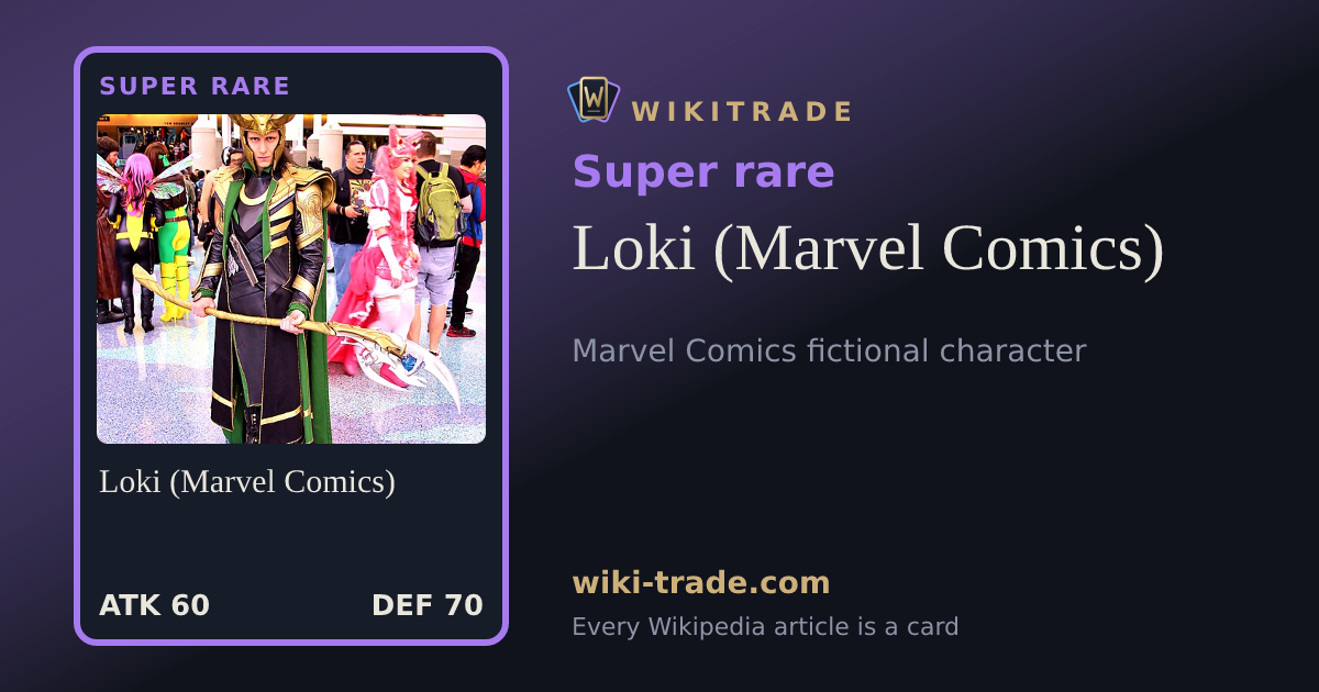 Loki (Marvel Comics) — Super rare card
