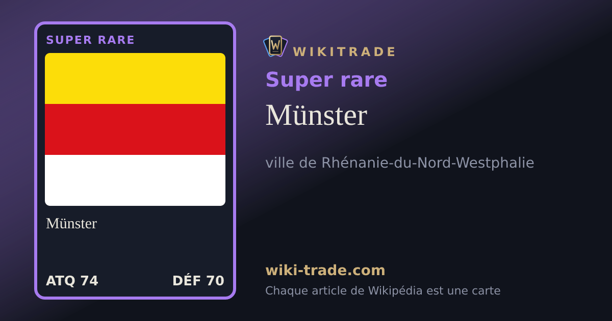 Münster — carte Super rare