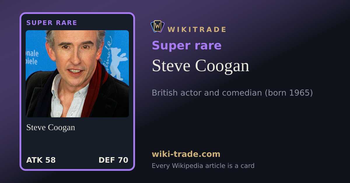 Steve Coogan — Super rare card