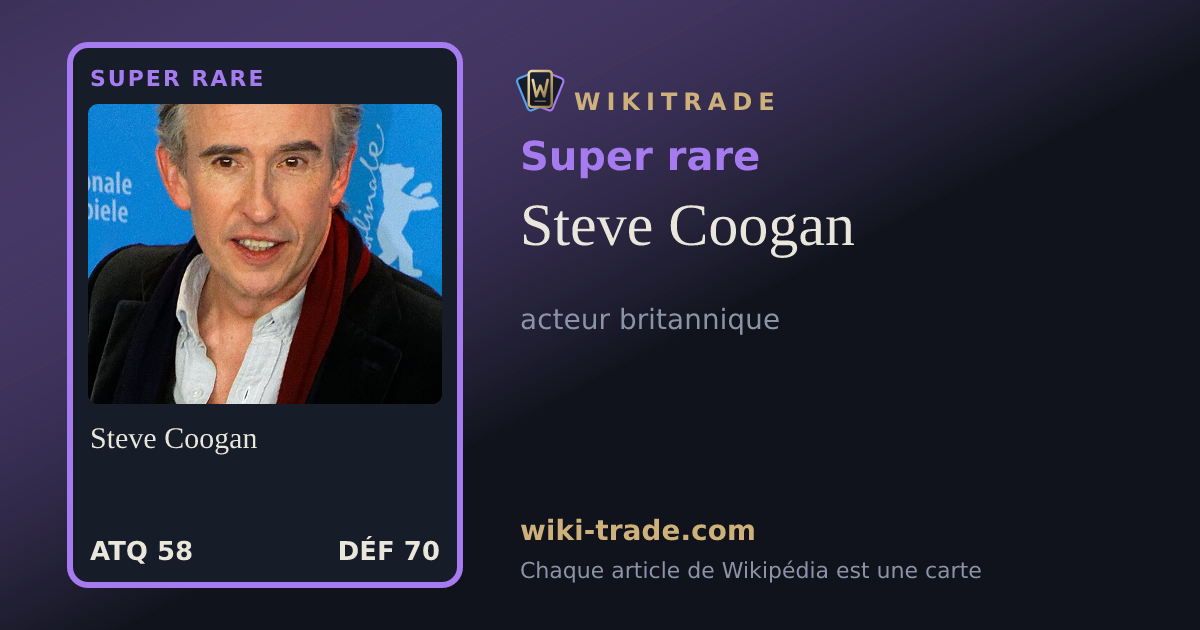 Steve Coogan — carte Super rare