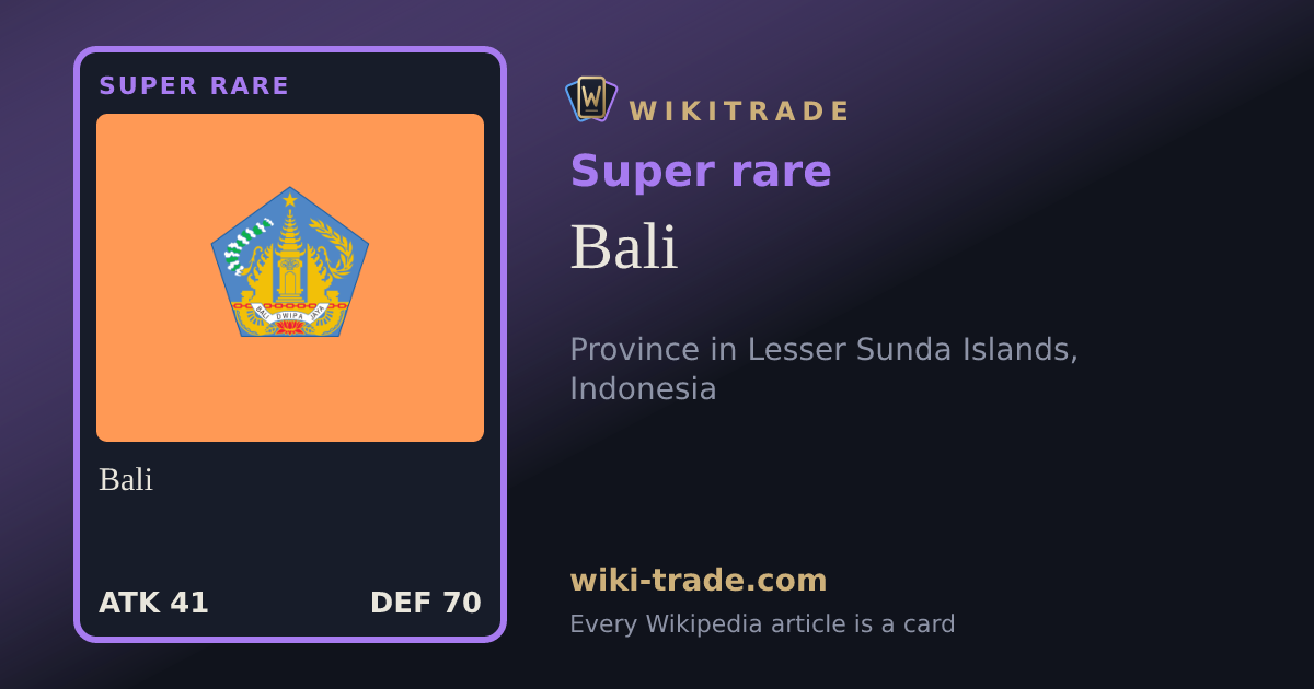 Bali — Super rare card