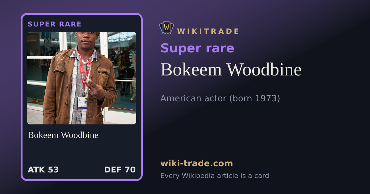 Bokeem Woodbine — Super rare card