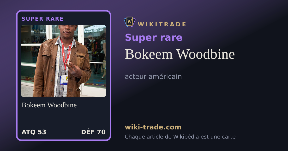 Bokeem Woodbine — carte Super rare