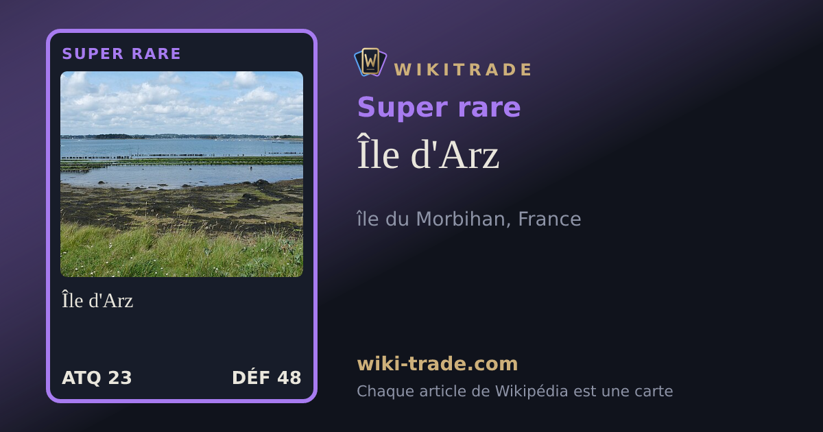 Île d'Arz — carte Super rare