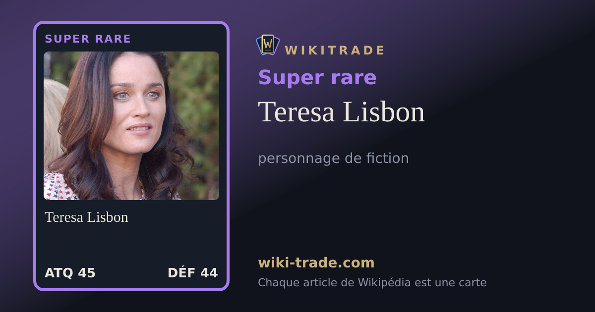 Teresa Lisbon — carte Super rare