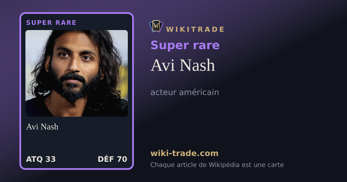Avi Nash — carte Super rare
