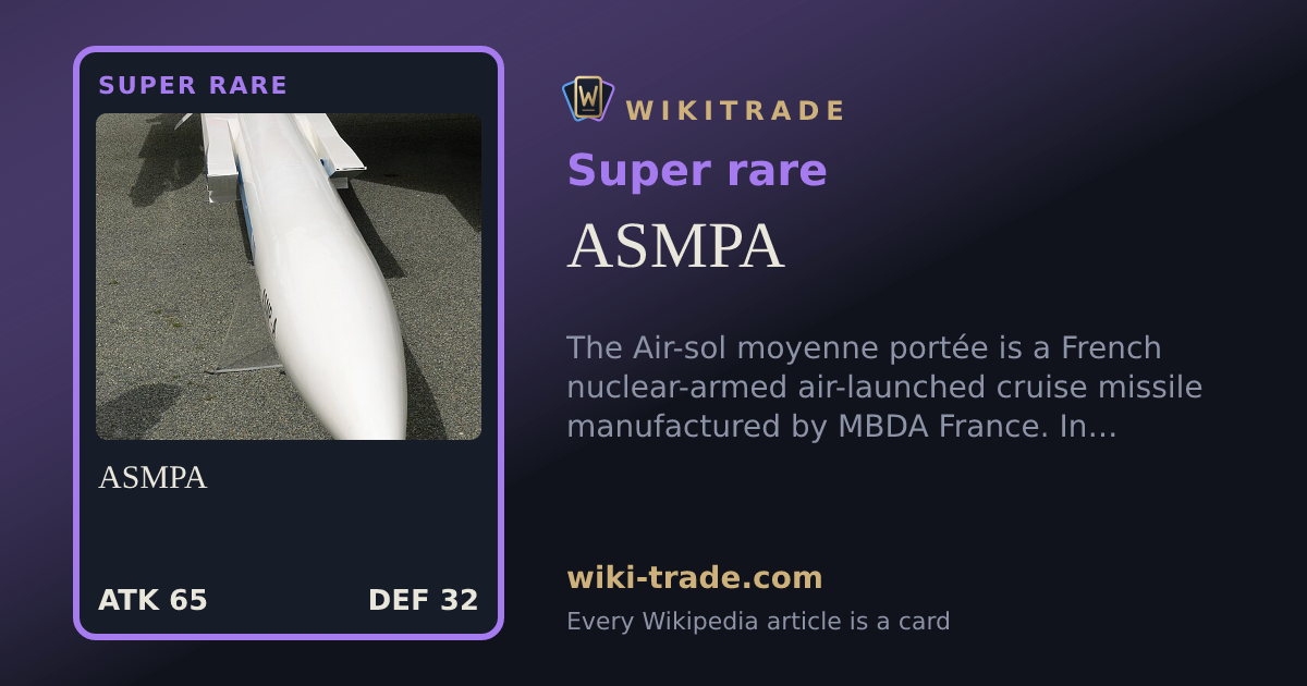 ASMPA — Super rare card