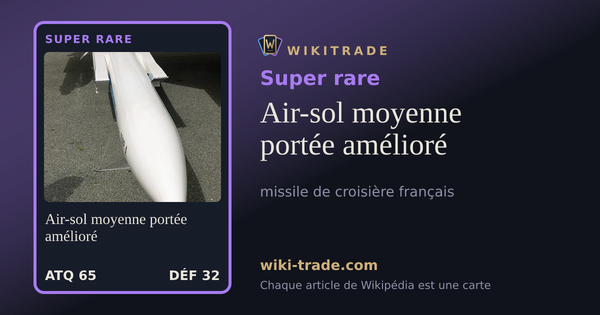 Air-sol moyenne portée amélioré — carte Super rare