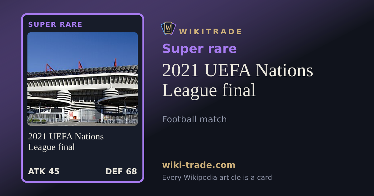 2021 UEFA Nations League final — Super rare card