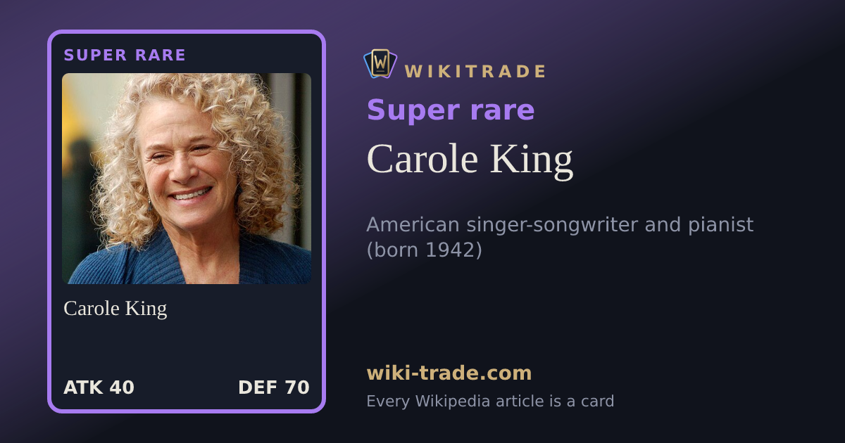 Carole King — Super rare card