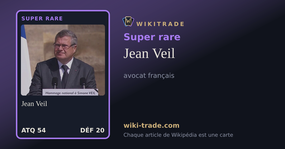 Jean Veil — carte Super rare