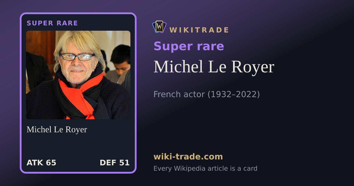 Michel Le Royer — Super rare card