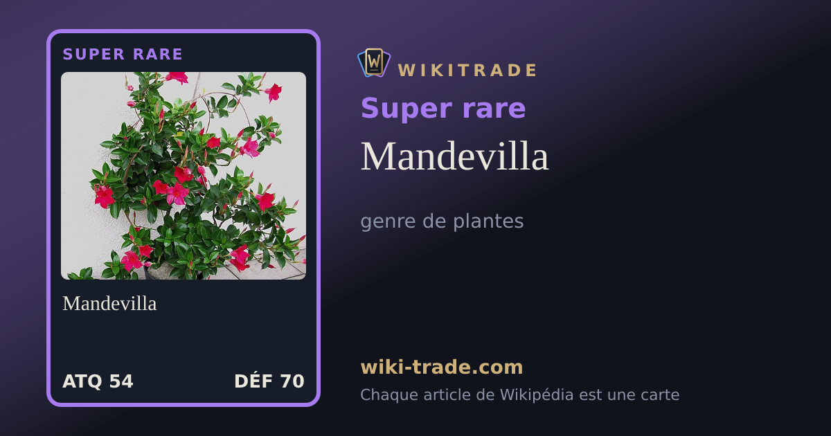 Mandevilla — carte Super rare