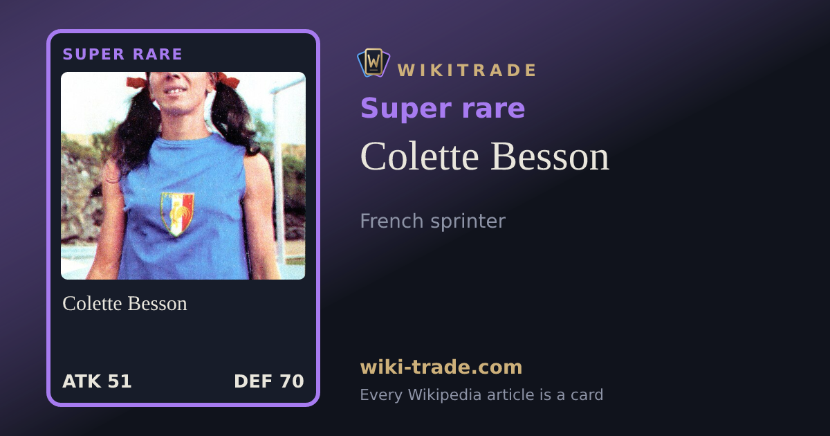 Colette Besson — Super rare card