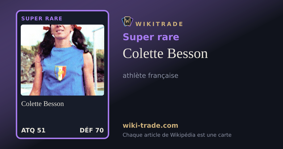 Colette Besson — carte Super rare