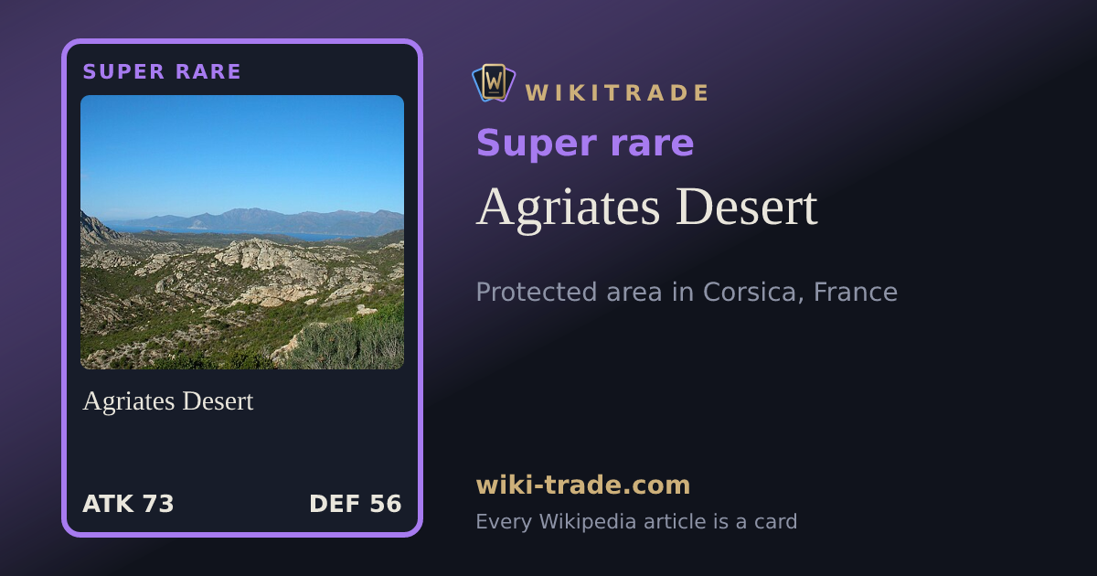 Agriates Desert — Super rare card