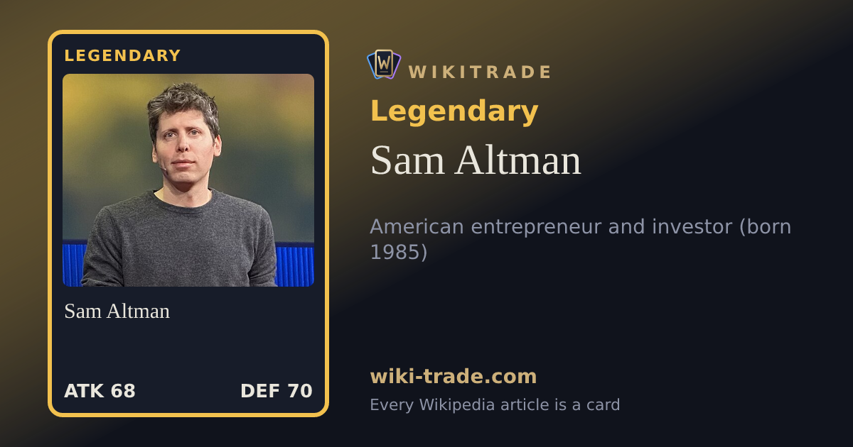 Sam Altman — Legendary card