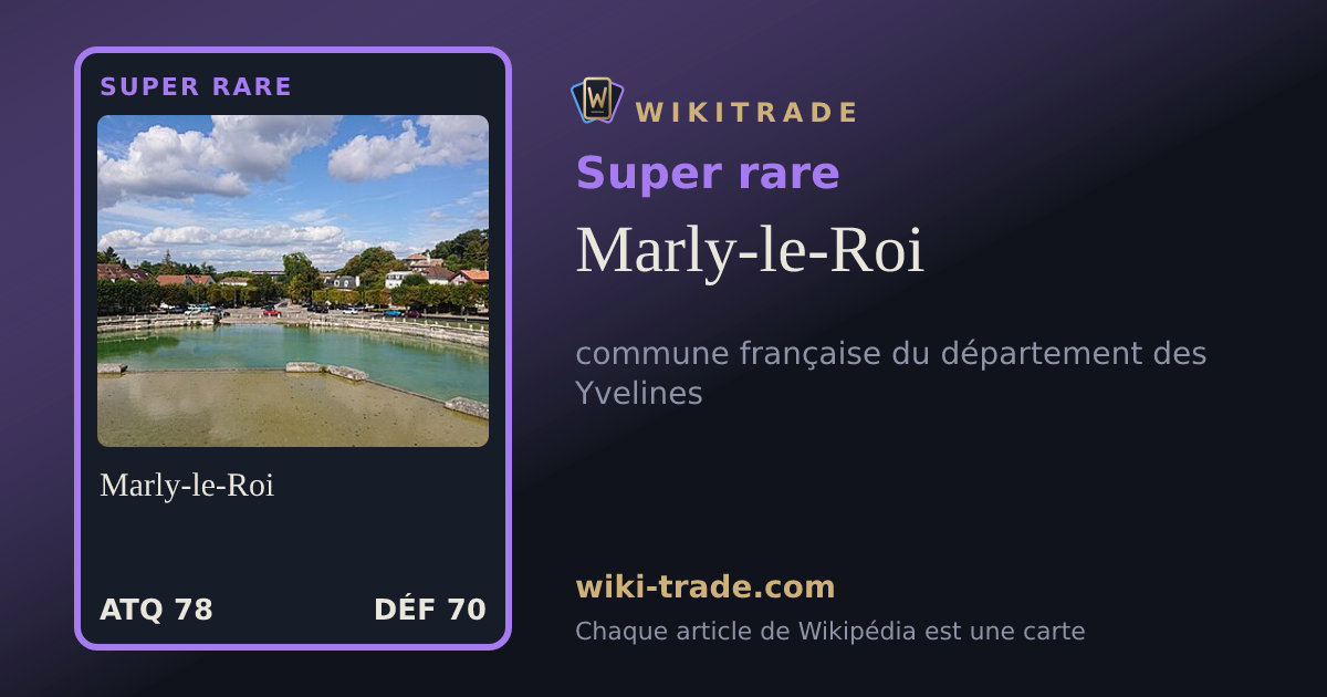 Marly-le-Roi — carte Super rare