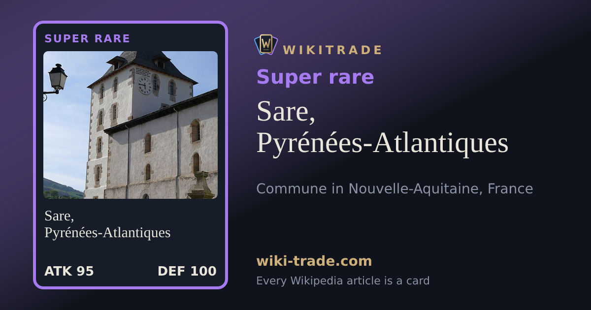 Sare, Pyrénées-Atlantiques — Super rare card