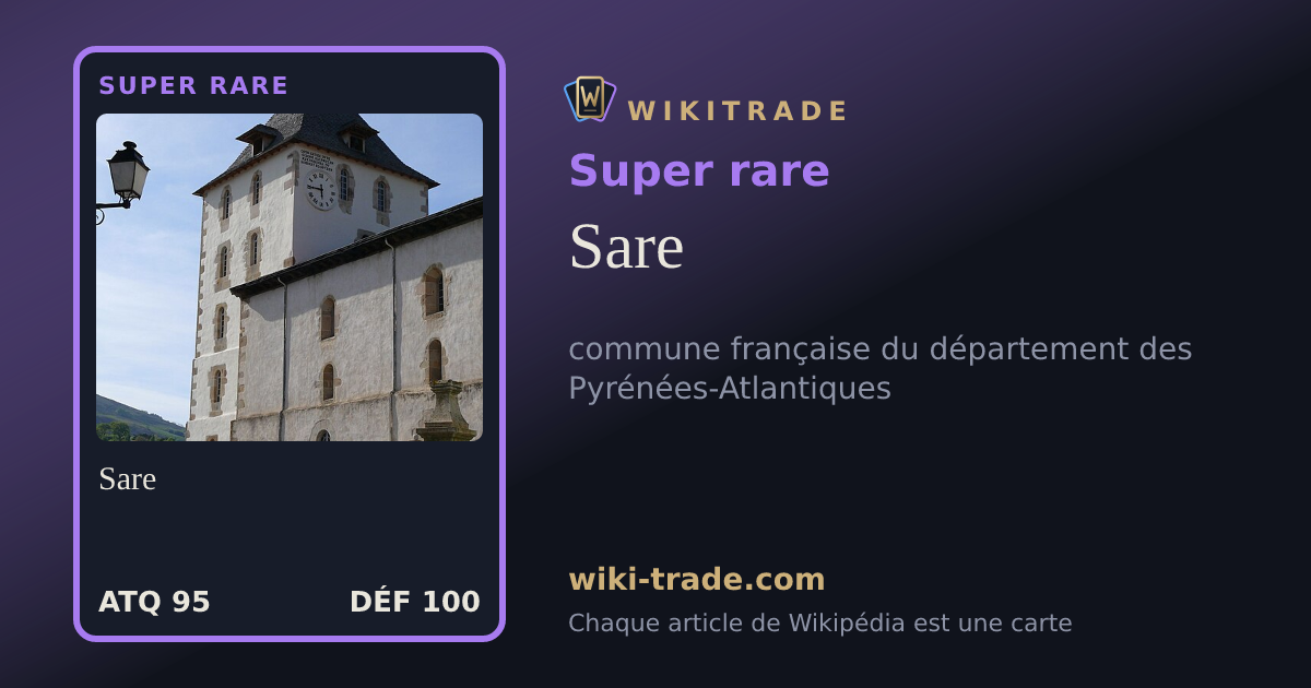 Sare — carte Super rare