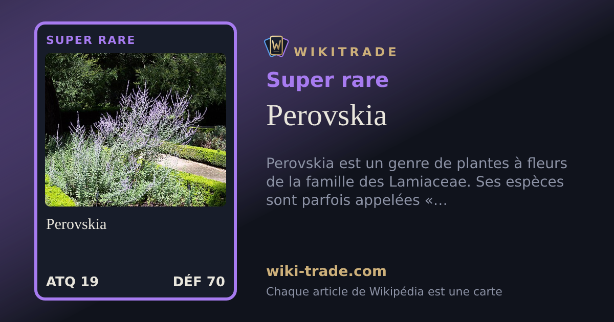 Perovskia — carte Super rare