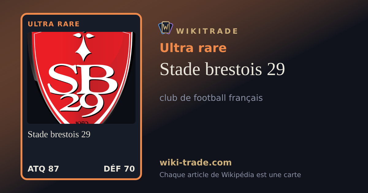 Stade brestois 29 — carte Ultra rare